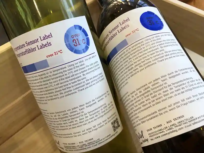 온도에 민감한 스티커 및 라벨
